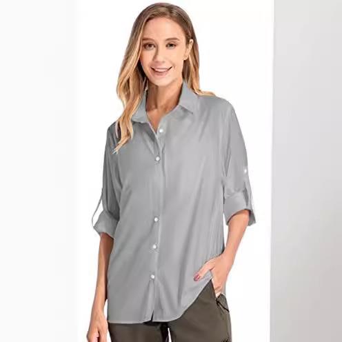 Women's Long Sleeve Sun Protec – Fishing Shirt Uv Protection recenzja i cena