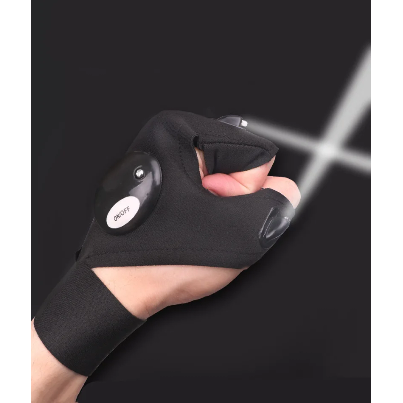 LED Half Finger Glove for Men  – Fishing Gloves recenzja i cena
