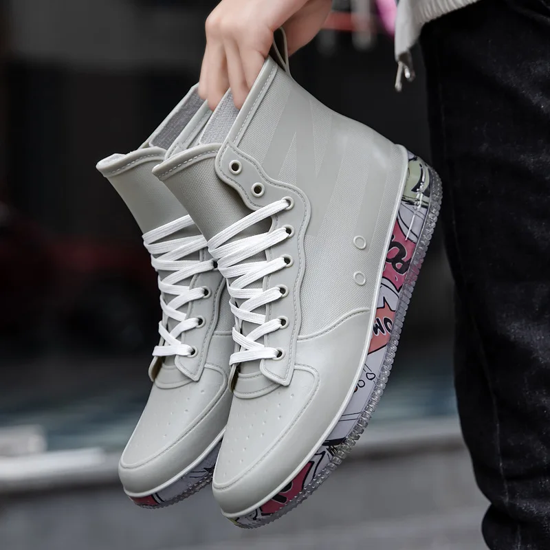 Men Rain Boots Fashion Trendy  – Fishing Boots recenzja i cena