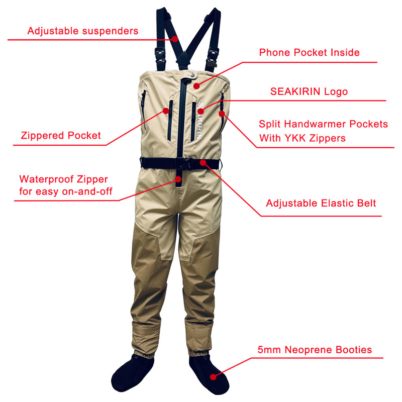 Zip-front Breathable Stout Che – Fishing Pants Waterproof recenzja i cena
