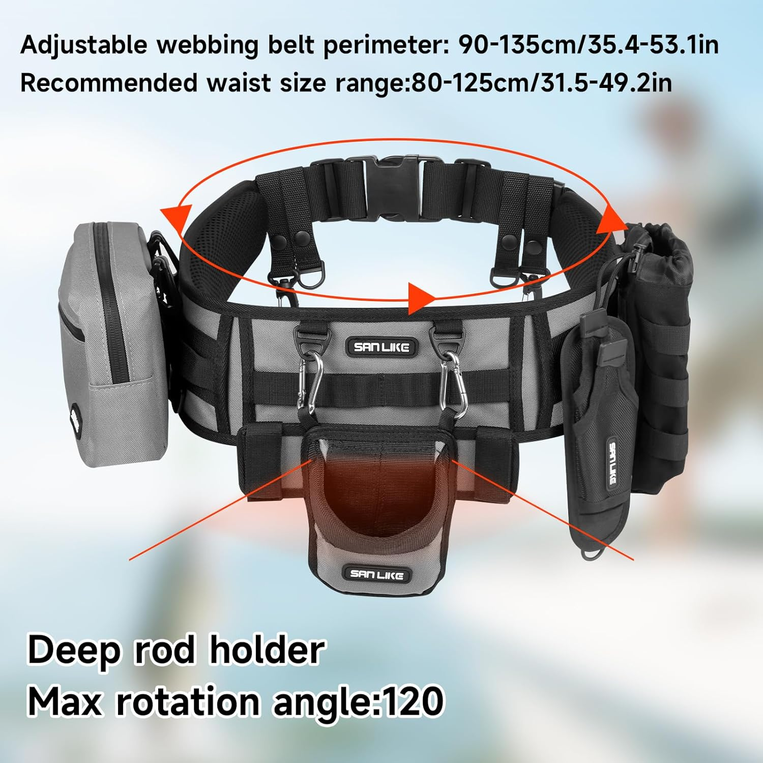 SANLIKE Fishing Belt Rod Holde – Fishing Belt recenzja i cena
