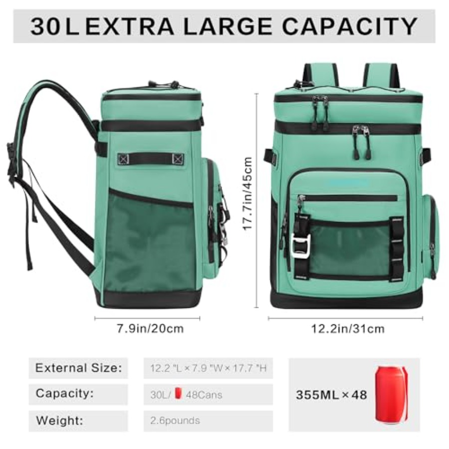 Large Waterproof Insulated Coo – Fishing Backpack recenzja i cena