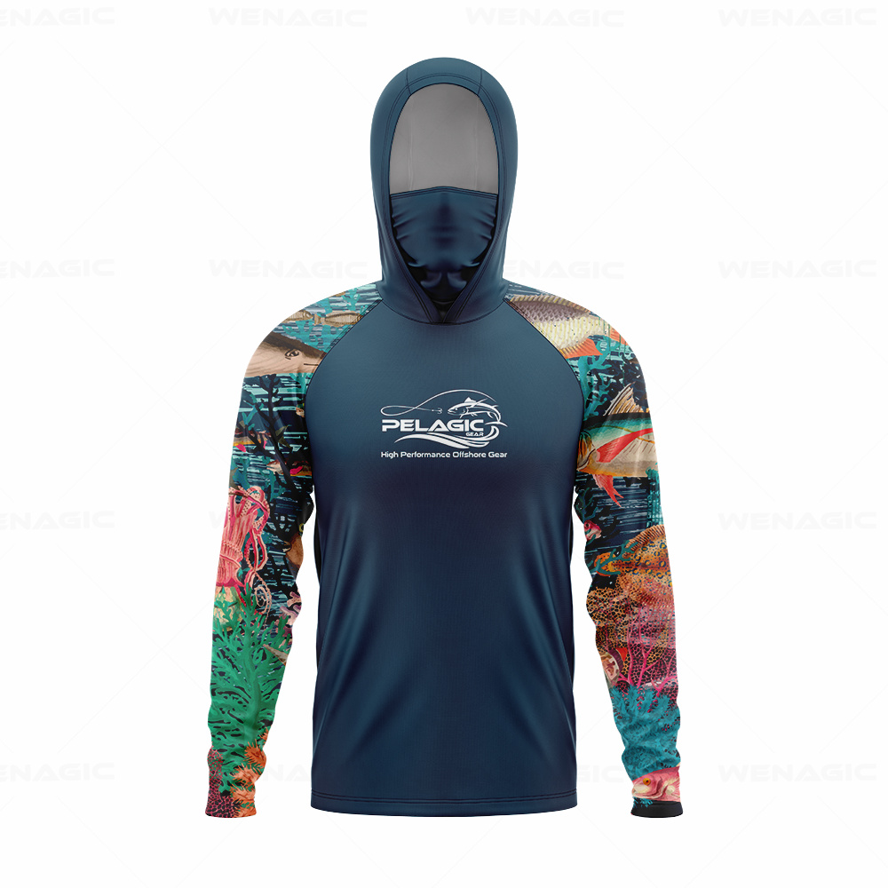 pelagic gear Men Hood Fishing  – Fishing Shirt Uv Protection recenzja i cena
