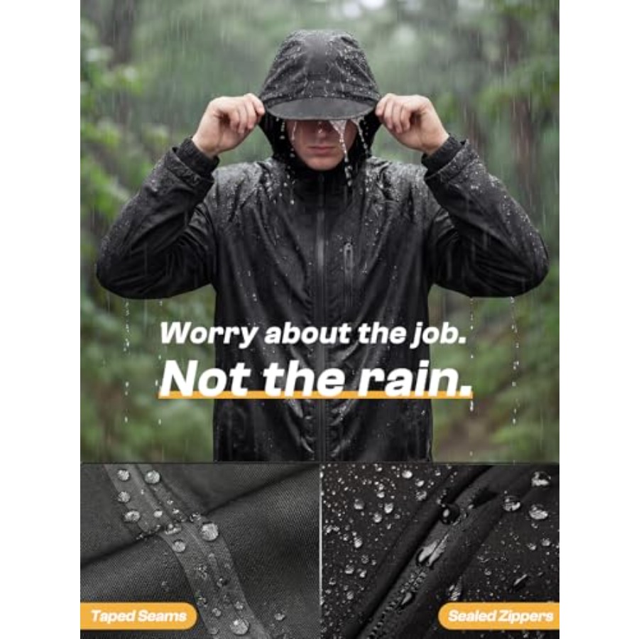 Men's Waterproof Rain Gear 2pc – Fishing Rain Suit recenzja i cena