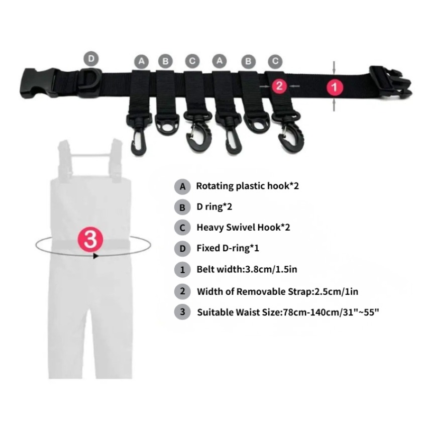 1Pcs Adjustable Wading Belts F – Fishing Belt recenzja i cena