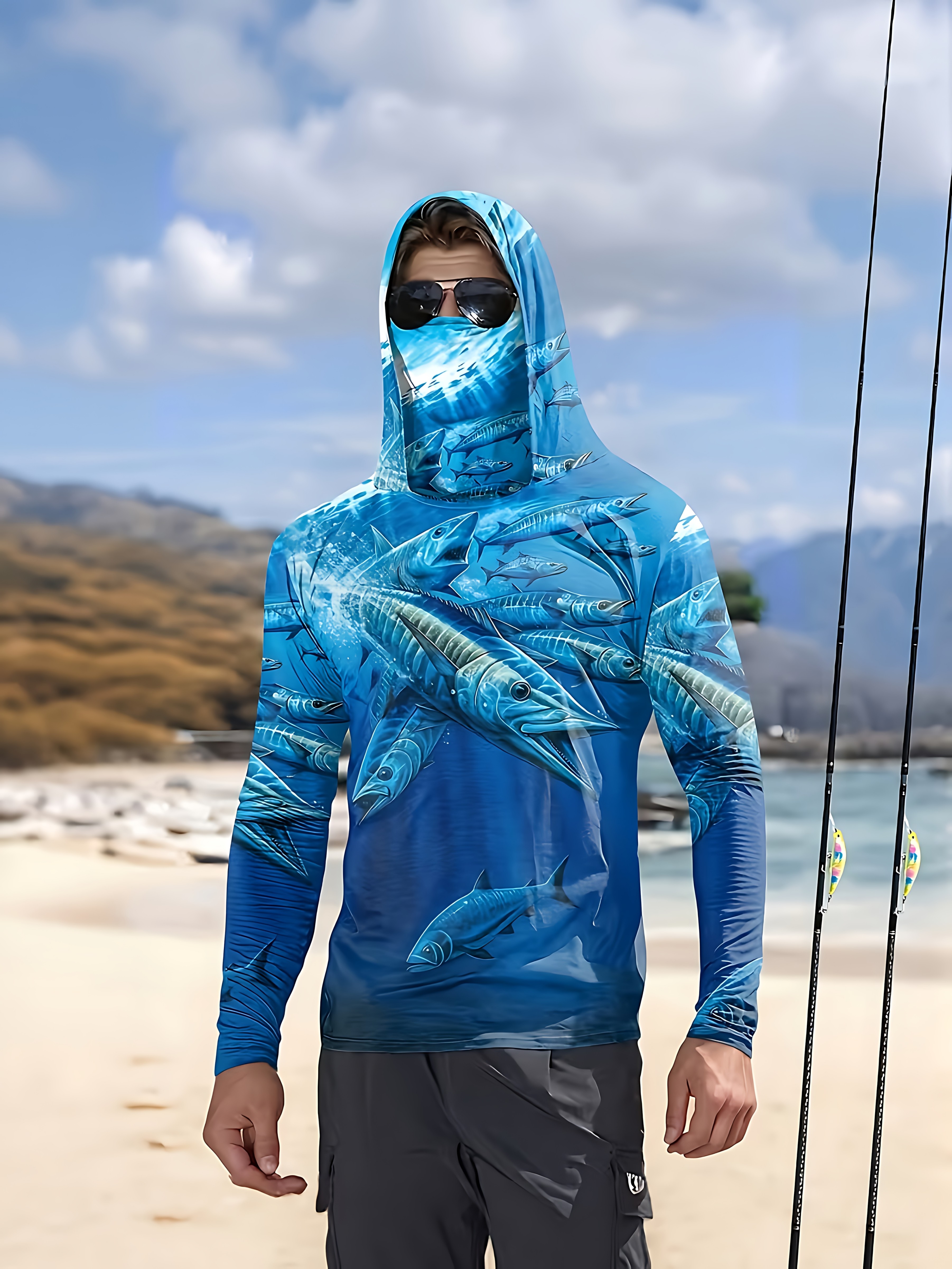Fishing Shirt Hooded Men Fishi – Fishing Hoodie recenzja i cena