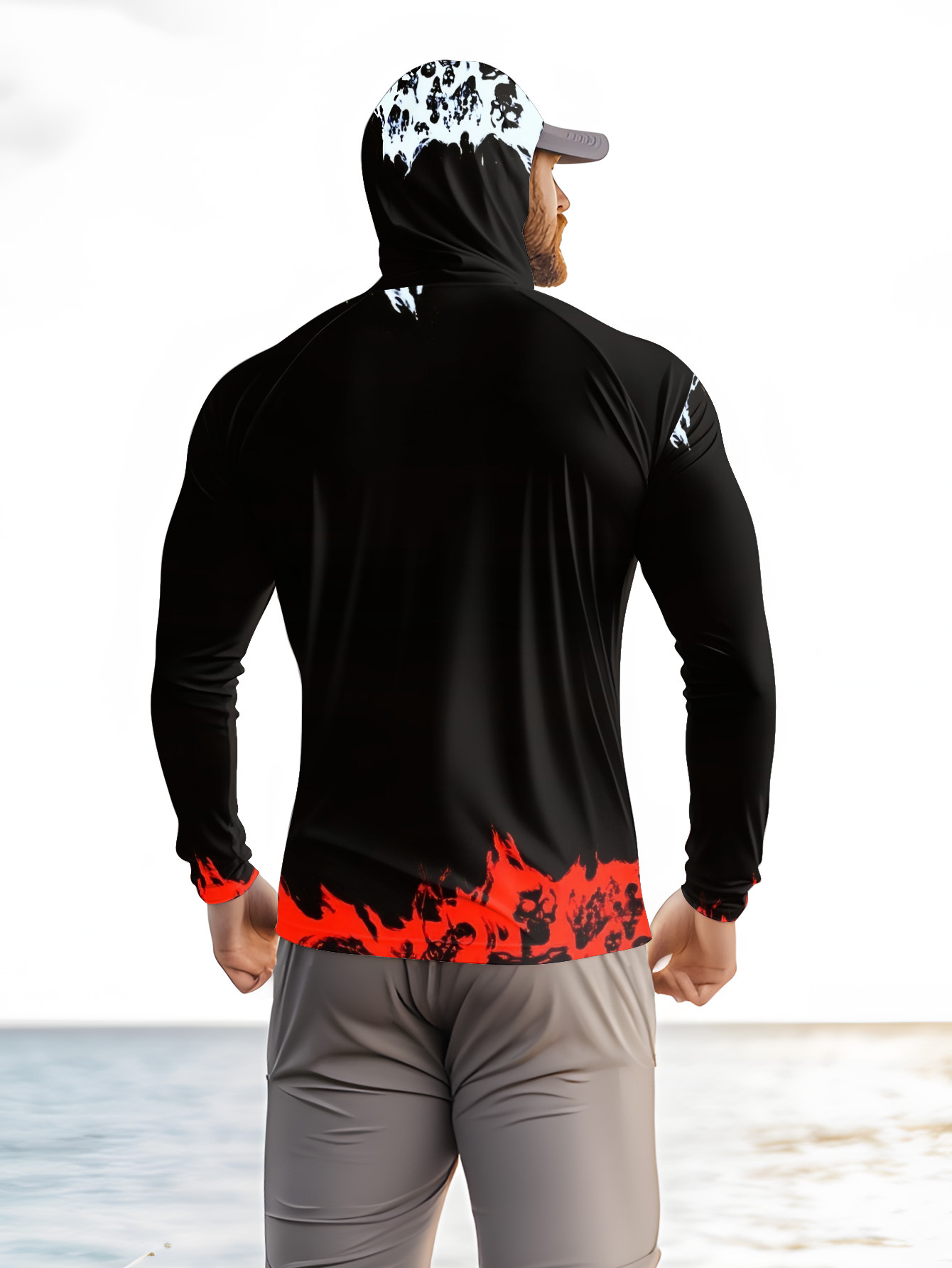 Men Hood Fishing Shirt long sl – Fishing Shirt Uv Protection recenzja i cena