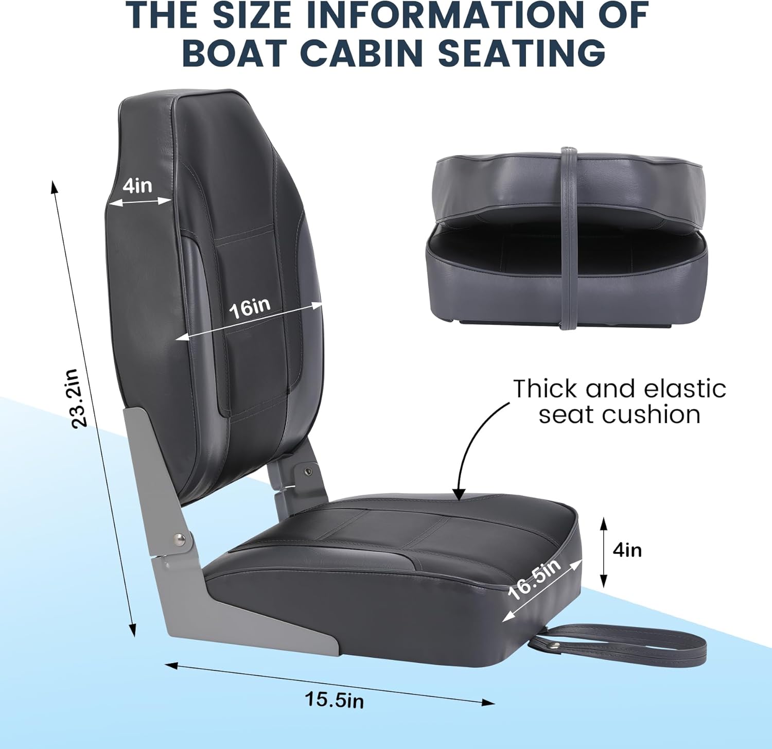 2 Pack Folding Boat Seats, Hig – Fishing Backpack recenzja i cena