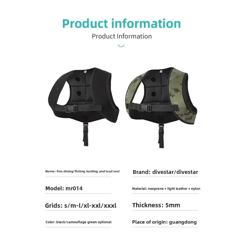 Adjustable Rubber Weight Vest, – Fishing Vest recenzja i cena