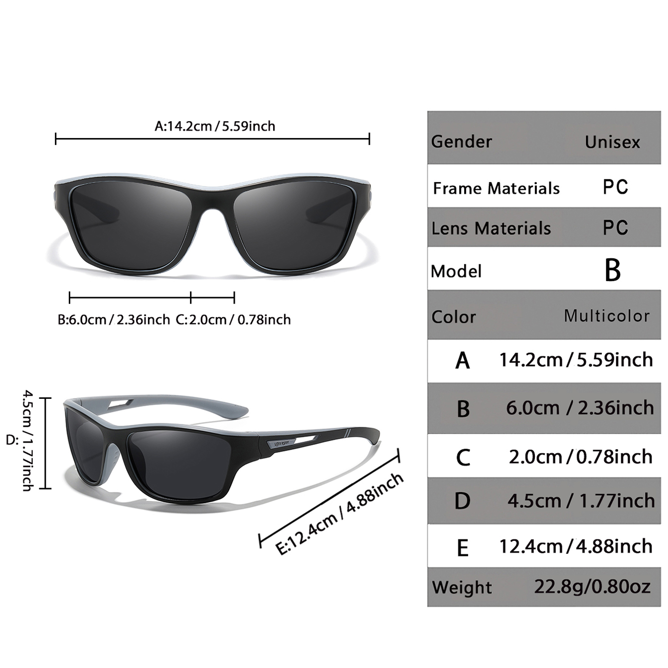 LOISRUBY Polaring Lenses Cycli – Fishing Sunglasses Polarized recenzja i cena