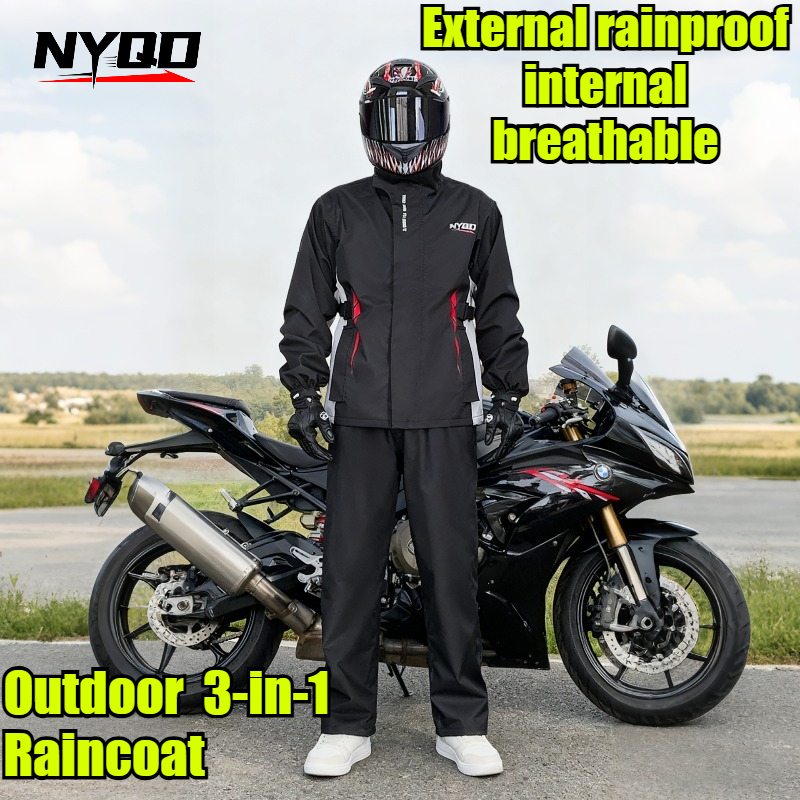 Motorcycle Raincoat Suit Men U – Fishing Jacket Waterproof recenzja i cena