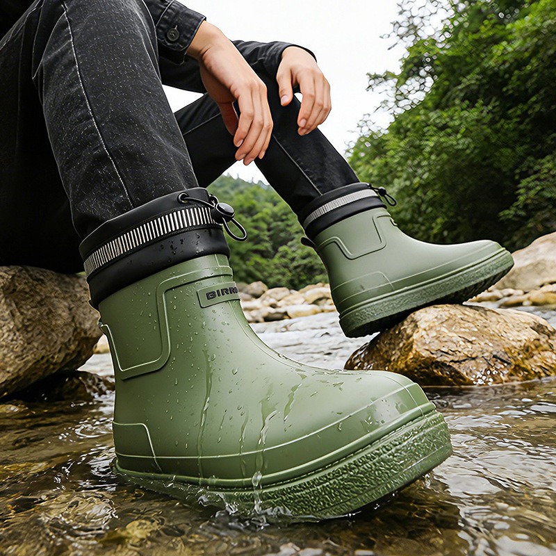 Men Rain Shoes Outdoor Waterpr – Fishing Boots recenzja i cena