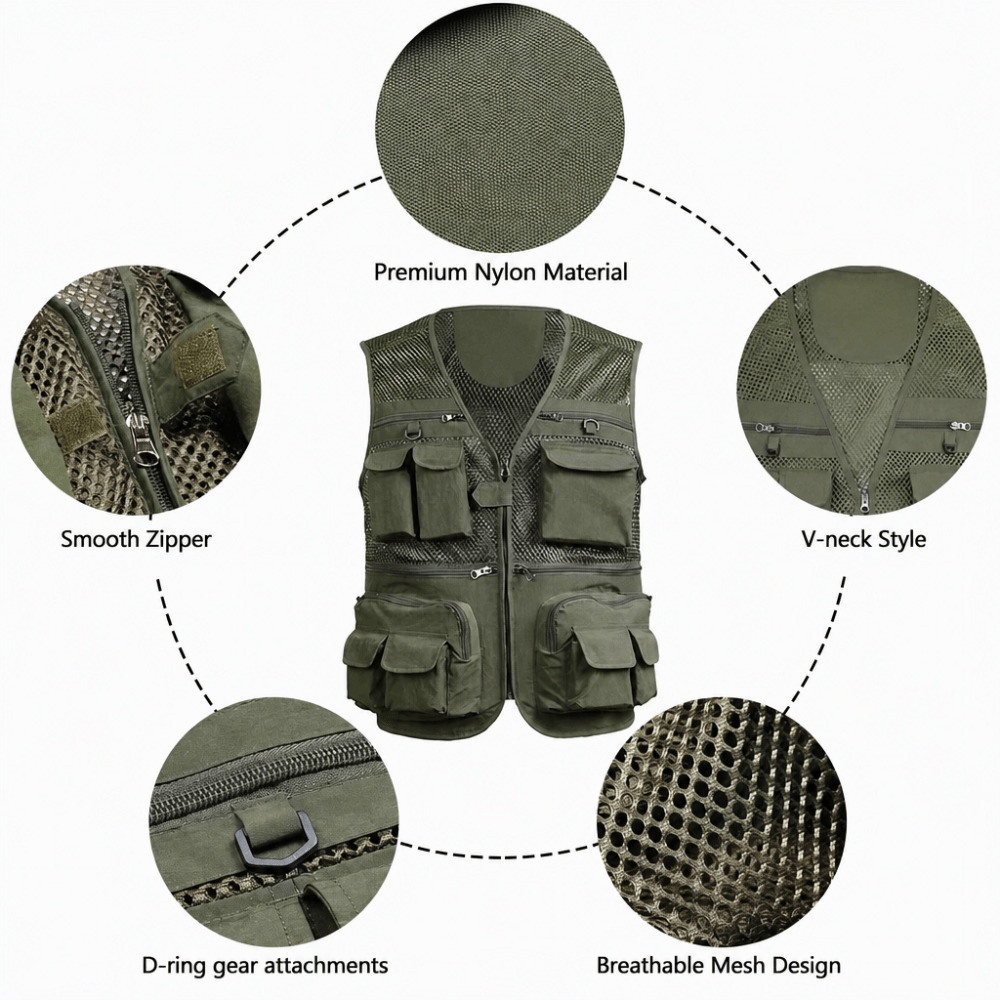 Durable with 16 Pockets Fishin – Fishing Vest recenzja i cena