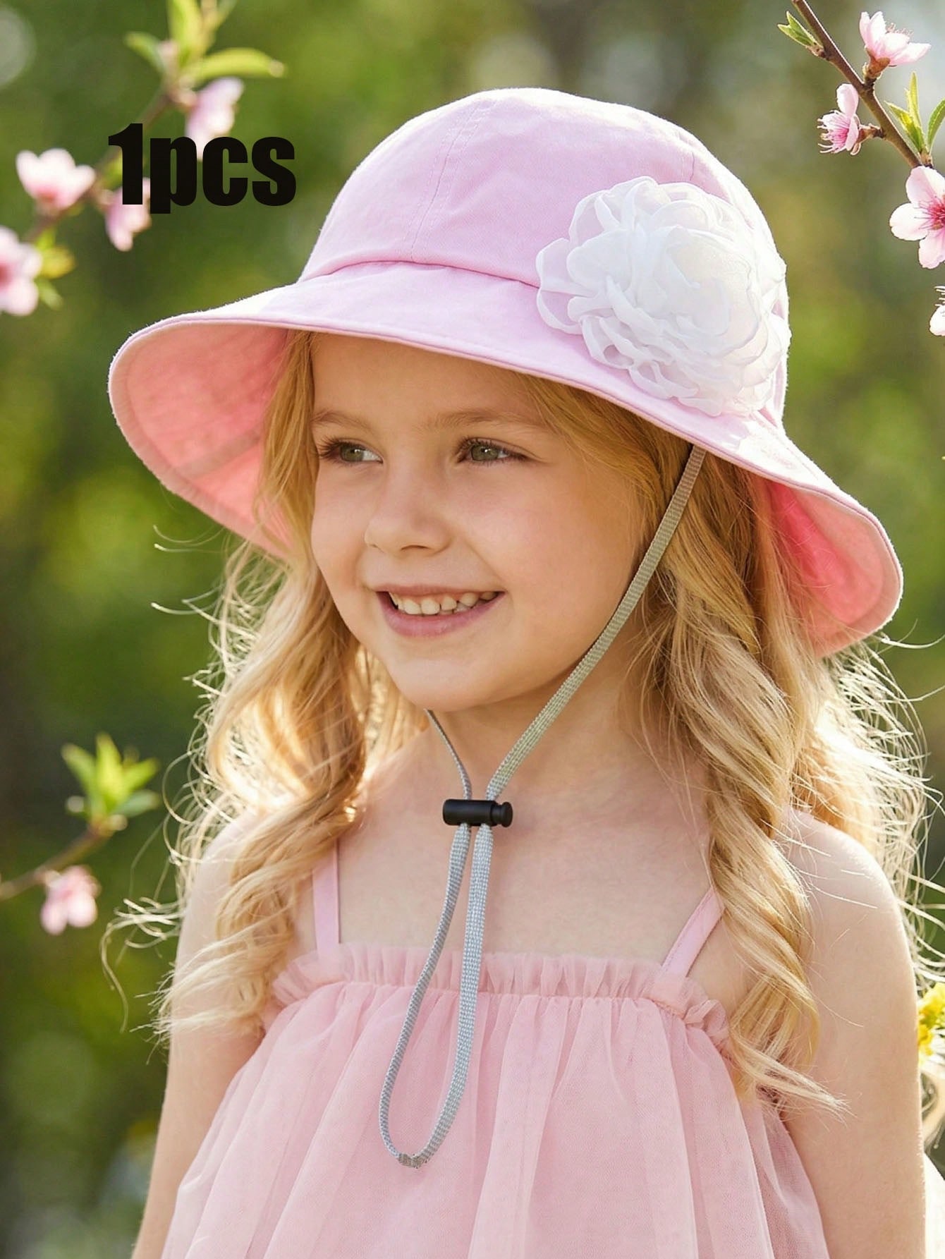 1Pc 3-8Y Girls White Big Flowe – Fishing Hat recenzja i cena