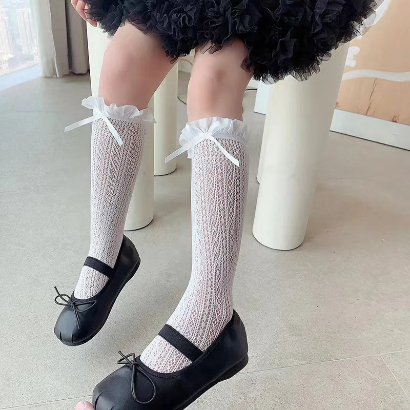 Girls Long Tube Lace Stockings – Fishing Socks recenzja i cena