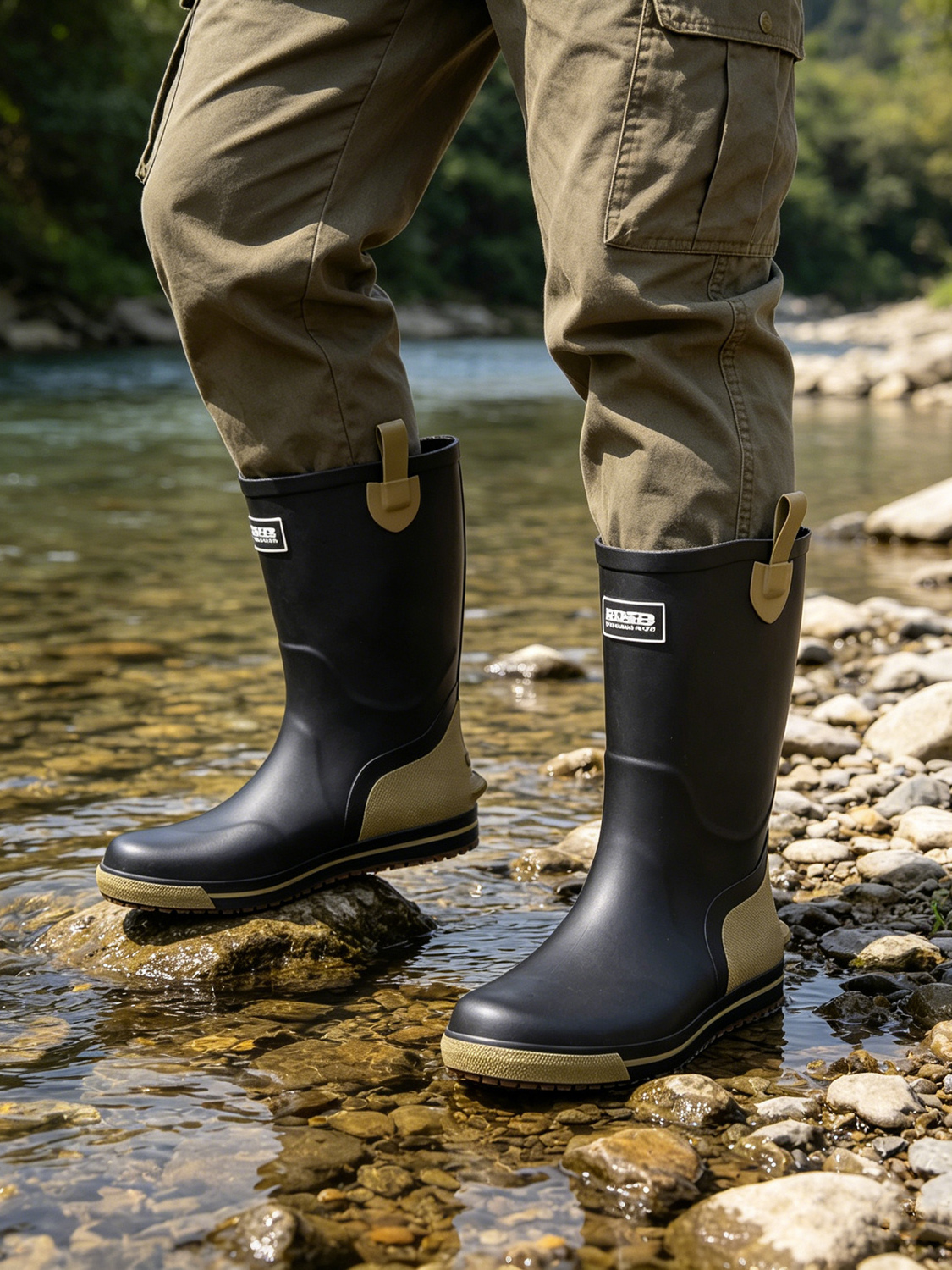 Men's Mid-High Rubber Rain Boo – Fishing Boots recenzja i cena
