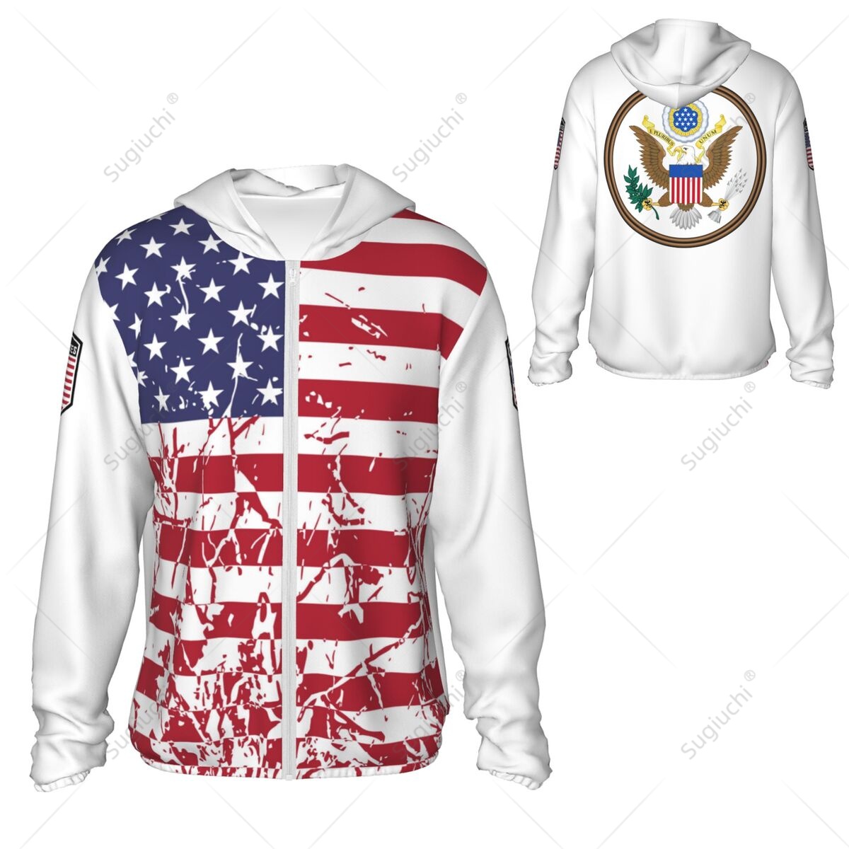 United States Flag Sun Protect – Fishing Hoodie recenzja i cena