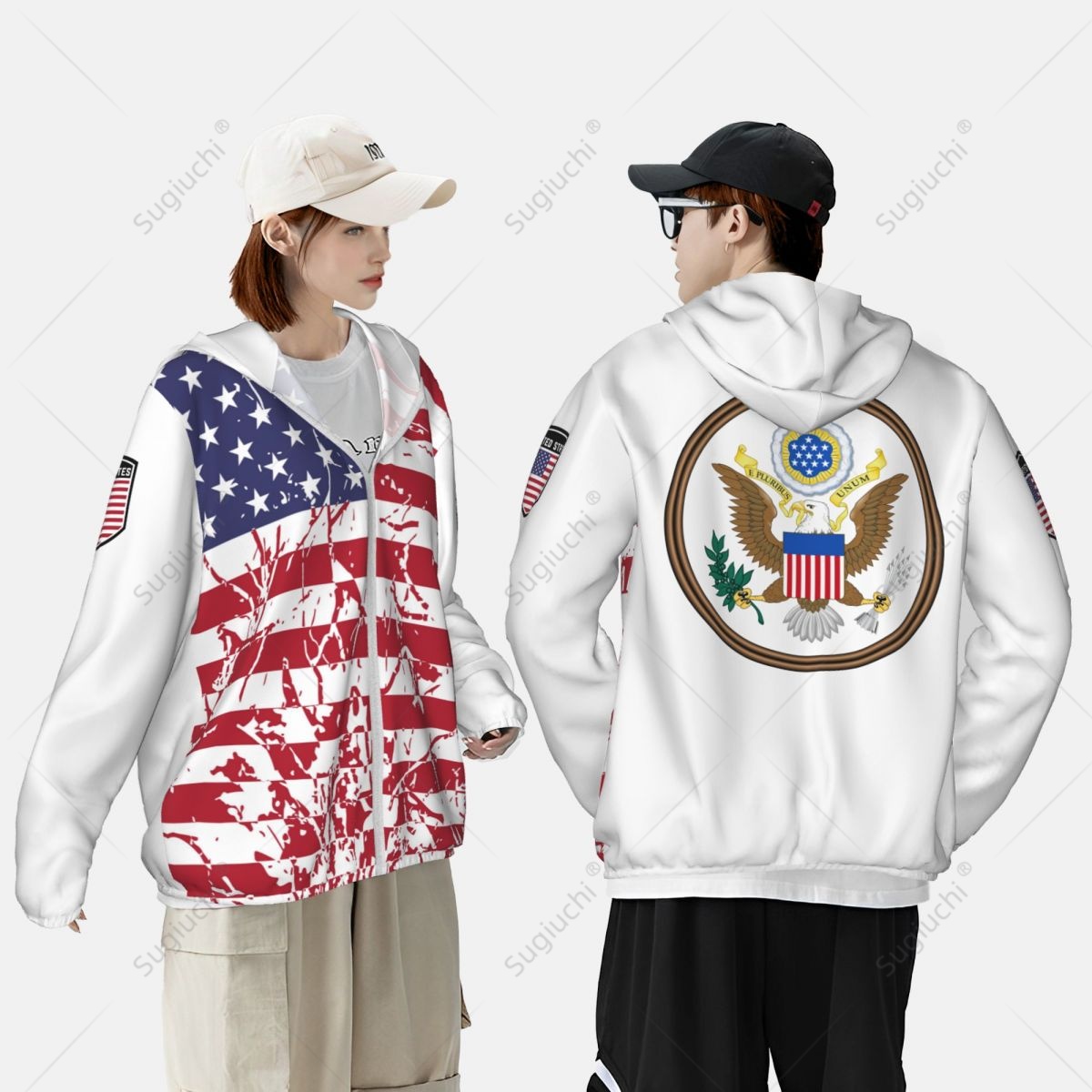 United States Flag Sun Protect – Fishing Hoodie recenzja i cena