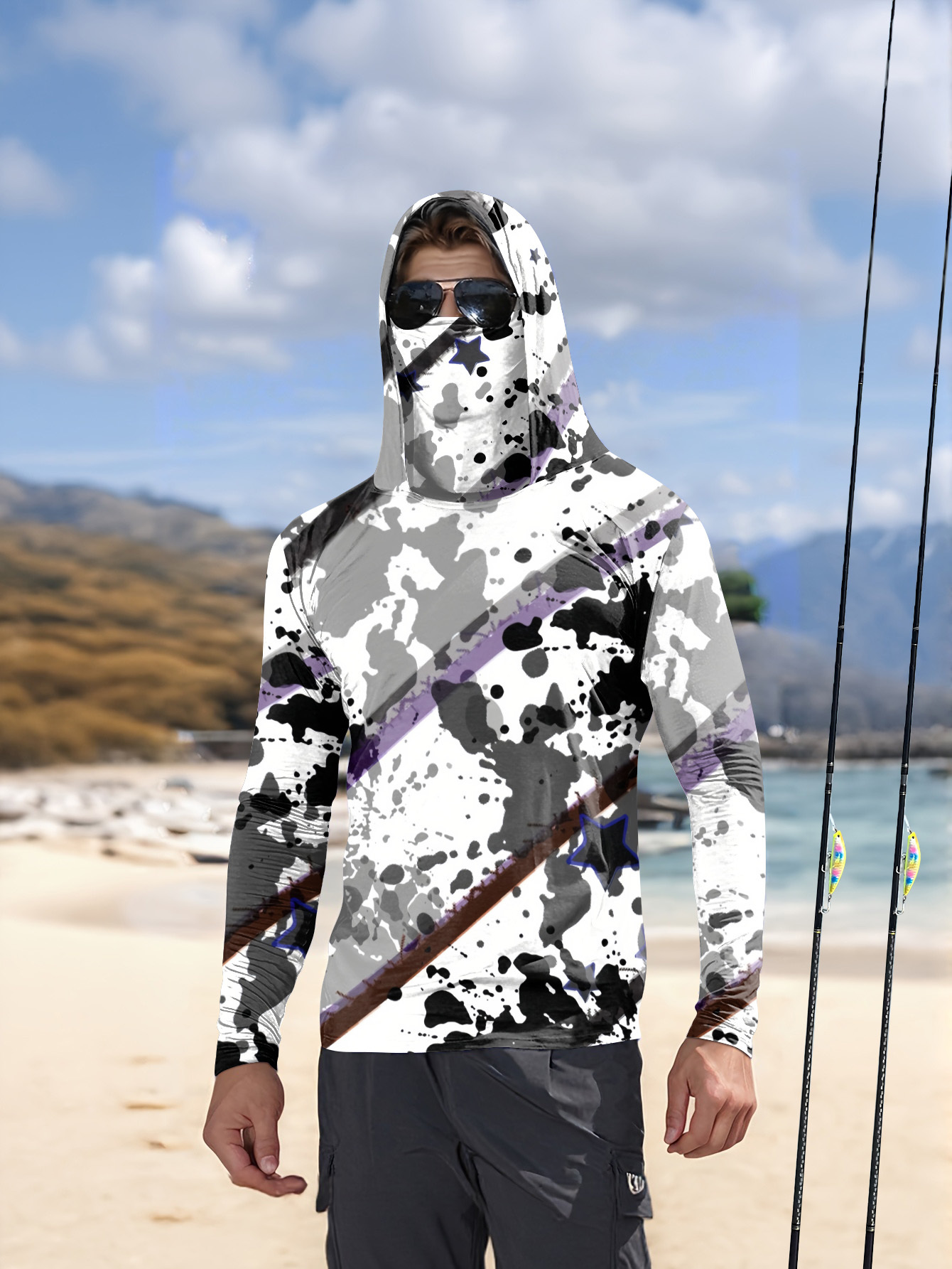 Men Hood Fishing Shirt long sl – Fishing Hoodie recenzja i cena