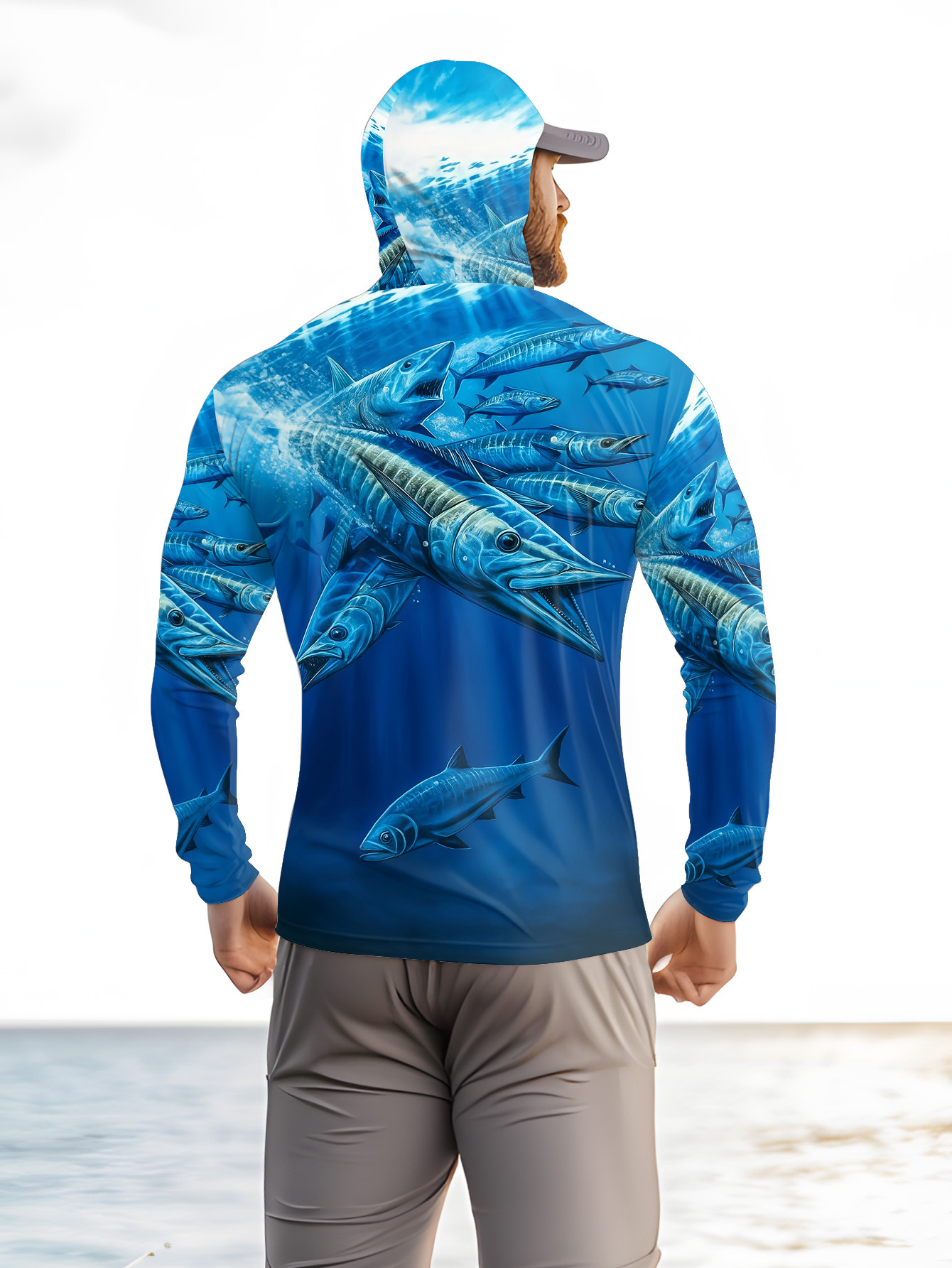 Men Hood Fishing Shirt long sl – Fishing Hoodie recenzja i cena