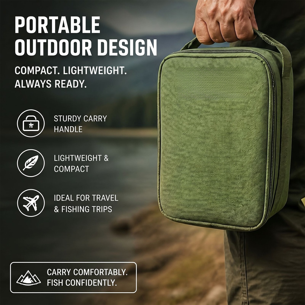 Green Fishing Tackle Storage B – Fishing Bag Waterproof recenzja i cena