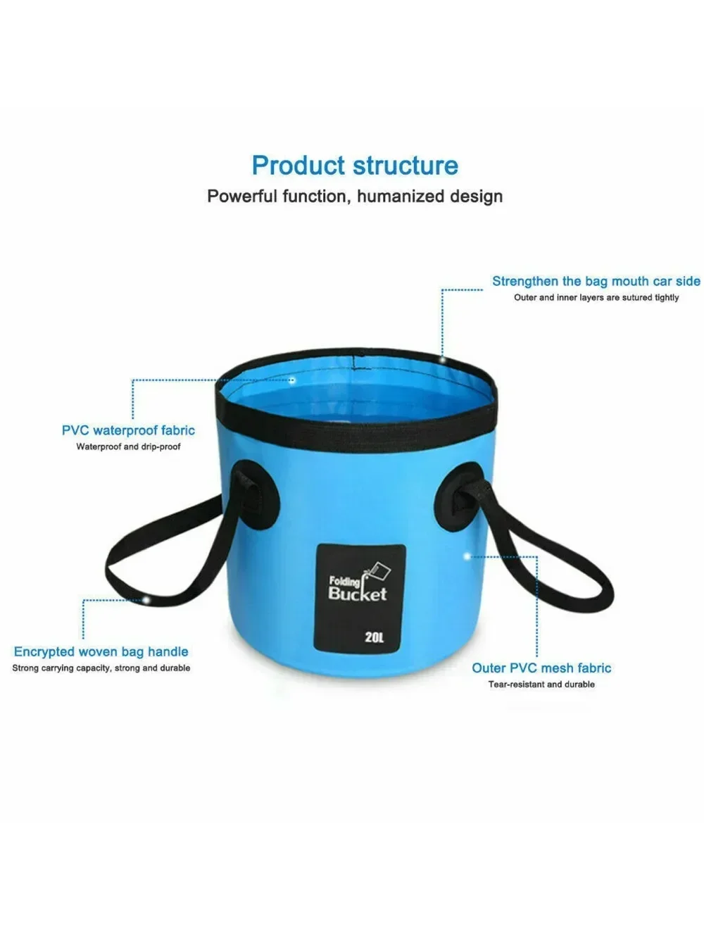 12L/20L Fishing Bucket Folding – Fishing Bag Waterproof recenzja i cena