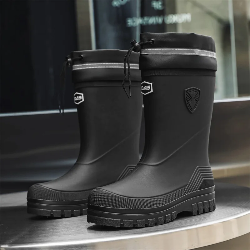 Fashion Men's Rain Boots Mid-C – Fishing Boots recenzja i cena