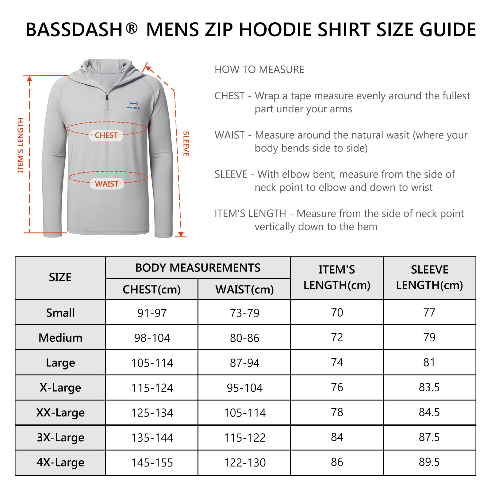 Bassdash Men’s UPF 50+ 1/4 Zip – Fishing Shirt Uv Protection recenzja i cena