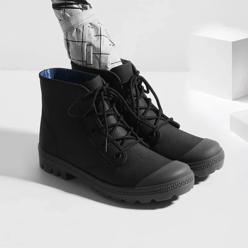 Winter Men Rain Boots Lace-up  – Fishing Waders recenzja i cena