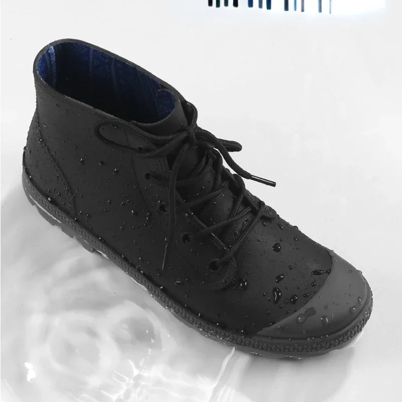 Winter Men Rain Boots Lace-up  – Fishing Waders recenzja i cena