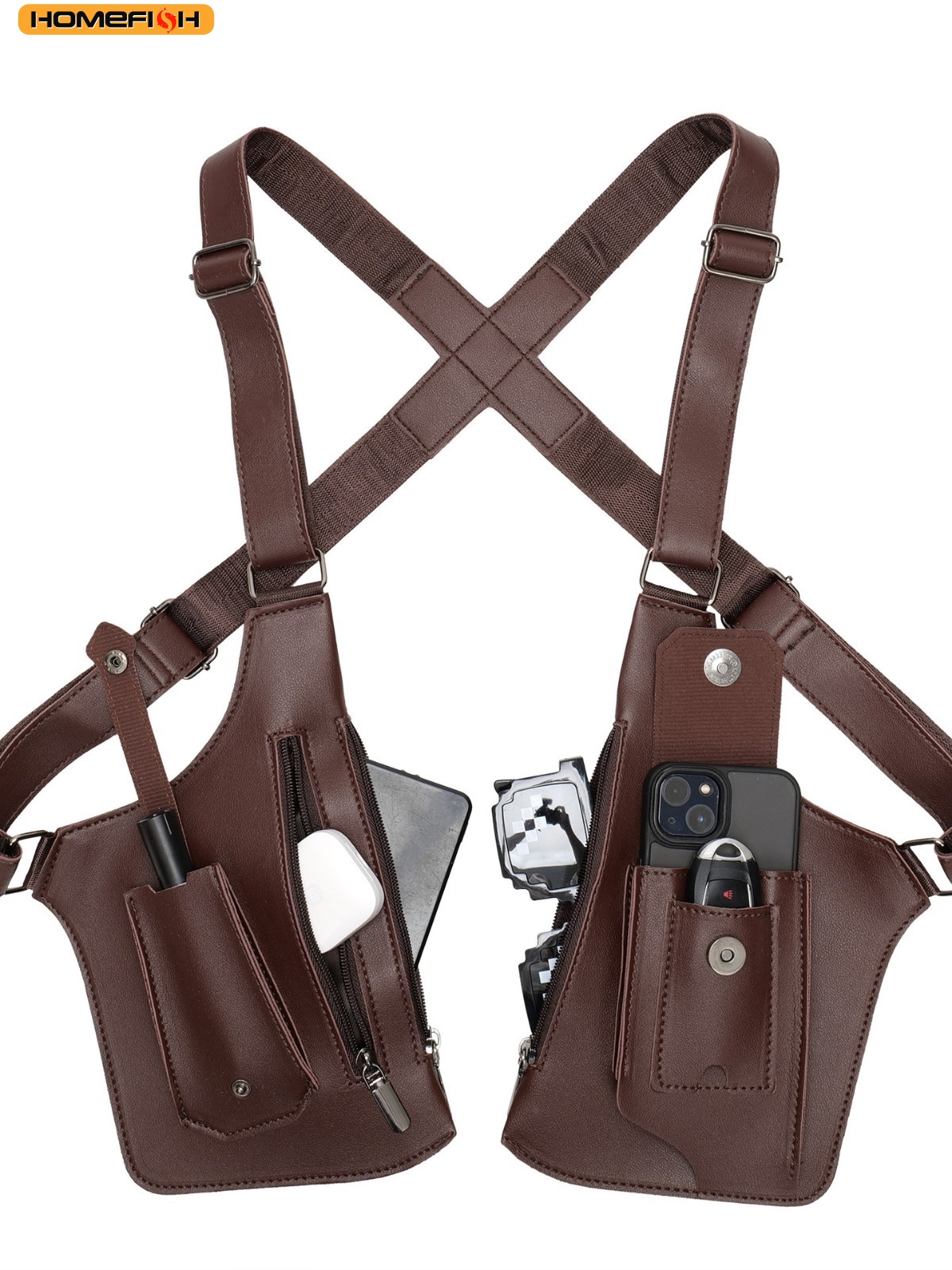 HOMEFISH Double Shoulder Strap – Fishing Bag Waterproof recenzja i cena